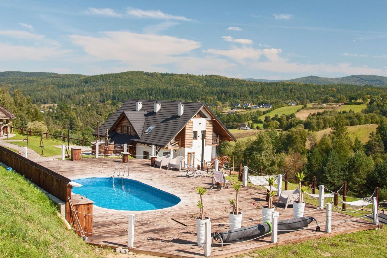 Chata W Bieszczadzie Apartamenty I Domki Z Basenem Bieszczady Polańczyk Esterno foto