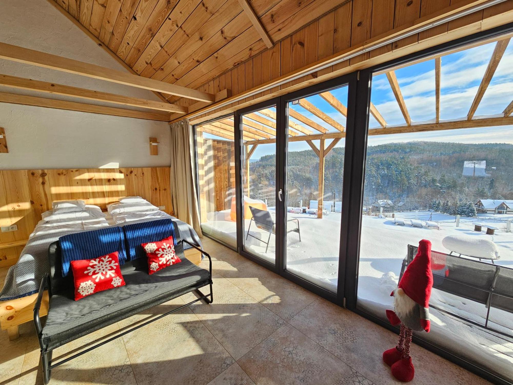 Chata W Bieszczadzie Apartamenty I Domki Z Basenem Bieszczady Polańczyk Esterno foto